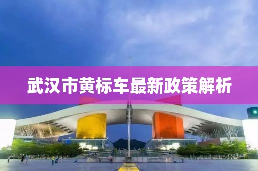武漢市黃標(biāo)車最新政策解析
